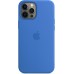 Чехол Apple MagSafe, силикон, для iPhone 12 Pro Max Silicone Case with MagSafe - Capri Blue