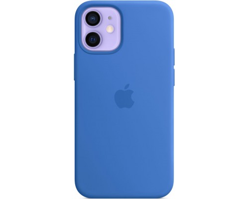 Чехол Apple MagSafe, силикон, для iPhone 12 mini Silicone Case with MagSafe - Capri Blue