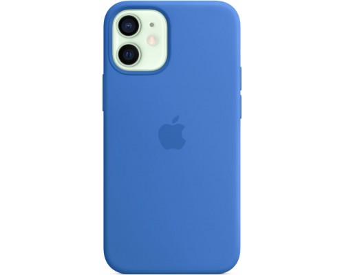 Чехол Apple MagSafe, силикон, для iPhone 12 mini Silicone Case with MagSafe - Capri Blue