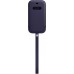 Чехол-конверт Apple MagSafe, кожа,  для iPhone 12 mini Leather Sleeve with MagSafe - Deep Violet
