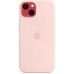 Чехол Apple MagSafe, силикон, для iPhone 13 Silicone Case with MagSafe – Chalk Pink