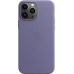 Чехол Apple MagSafe, силикон, для iPhone 13 Pro Max Leather Case with MagSafe - Wisteria