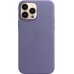 Чехол Apple MagSafe, силикон, для iPhone 13 Pro Max Leather Case with MagSafe - Wisteria