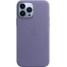 Чехол Apple MagSafe, силикон, для iPhone 13 Pro Max Leather Case with MagSafe - Wisteria