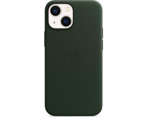 Чехол Apple MagSafe, силикон, для iPhone 13 mini Leather Case with MagSafe - Sequoia Green