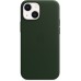 Чехол Apple MagSafe, силикон, для iPhone 13 mini Leather Case with MagSafe - Sequoia Green