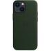 Чехол Apple MagSafe, силикон, для iPhone 13 mini Leather Case with MagSafe - Sequoia Green