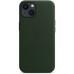 Чехол Apple MagSafe, силикон, для iPhone 13 Leather Case with MagSafe - Sequoia Green