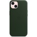 Чехол Apple MagSafe, силикон, для iPhone 13 Leather Case with MagSafe - Sequoia Green