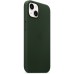 Чехол Apple MagSafe, силикон, для iPhone 13 Leather Case with MagSafe - Sequoia Green