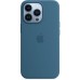 Чехол Apple MagSafe, силикон, для iPhone 13 Pro Silicone Case with MagSafe – Blue Jay