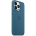 Чехол Apple MagSafe, силикон, для iPhone 13 Pro Silicone Case with MagSafe – Blue Jay