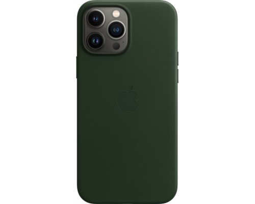 Чехол Apple MagSafe, силикон, для iPhone 13 Pro Max Leather Case with MagSafe - Sequoia Green