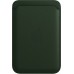 Чехол-бумажник Apple MagSafe для iPhone, кожа, iPhone Leather Wallet with MagSafe - Sequoia Green