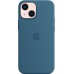 Чехол Apple MagSafe, силикон, для iPhone 13 mini Silicone Case with MagSafe - Blue Jay