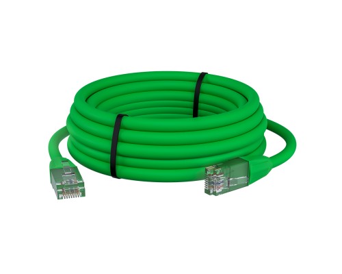 Патчкорд GCR  прямой 1.0m LSZH UTP кат.6, зеленый, 24 AWG, литой без фиксатора, ethernet high speed, RJ45, T568B