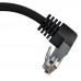 Патчкорд GCR  прямой 3.0m UTP кат.5e, черный, верхний угол, литой, ethernet high speed, RJ45, T568B, GCR-53201