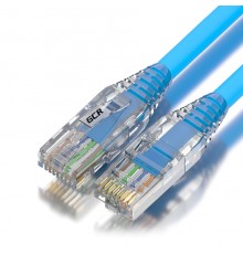 Патчкорд GCR  2.0m LSZH UTP кат.5e, синий, коннектор ABS, 24 AWG, ethernet high speed 1 Гбит/с, RJ45, T568B, GCR-52678                                                                                                                                    