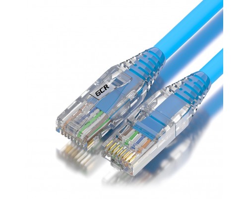 Патчкорд GCR  2.0m LSZH UTP кат.5e, синий, коннектор ABS, 24 AWG, ethernet high speed 1 Гбит/с, RJ45, T568B, GCR-52678