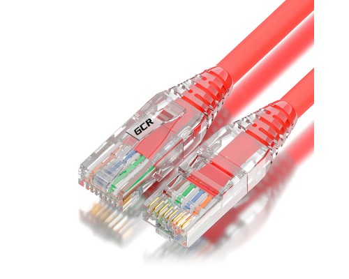 Патчкорд GCR  1.5m LSZH UTP кат.5e, коннектор ABS, 24 AWG, ethernet high speed 1 Гбит/с, RJ45, T568B, GCR-52621