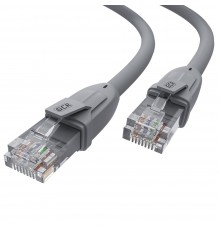 Патчкорд GCR  прямой 2.0m UTP кат.6, серый, 24 AWG, ethernet high speed, RJ45, T568B, GCR-52592                                                                                                                                                           