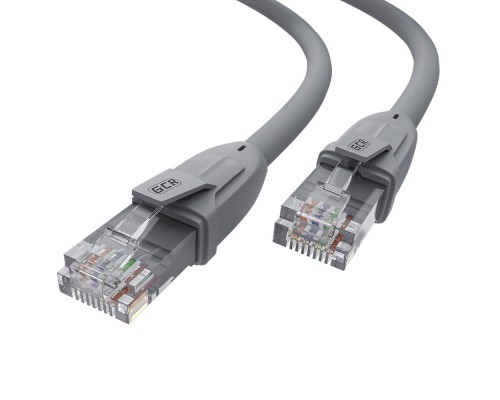 Патчкорд GCR  прямой 2.0m UTP кат.6, серый, 24 AWG, ethernet high speed, RJ45, T568B, GCR-52592