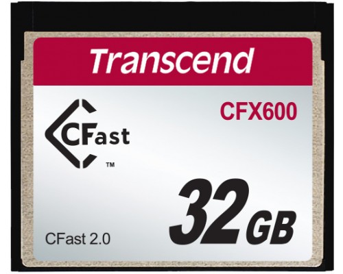 Карта памяти Transcend 32GB, CFast Card, SATA3, MLC, Embedded