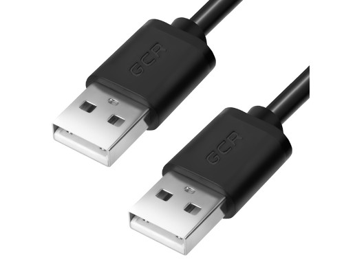 Кабель Greenconnect 1.0m USB 2.0, AM/AM, черный, 28/28 AWG, экран, армированный, морозостойкий, GCR-UM5M-BB2S-1.0m