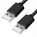 Кабель Greenconnect 1.0m USB 2.0, AM/AM, черный, 28/28 AWG, экран, армированный, морозостойкий, GCR-UM5M-BB2S-1.0m