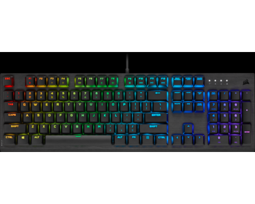 Игровая клавиатура Corsair Gaming™ CORSAIR K60 RGB PRO Low Profile Mechanical Gaming Keyboard, Backlit RGB LED, CHERRY MX Low Profile SPEED, Black