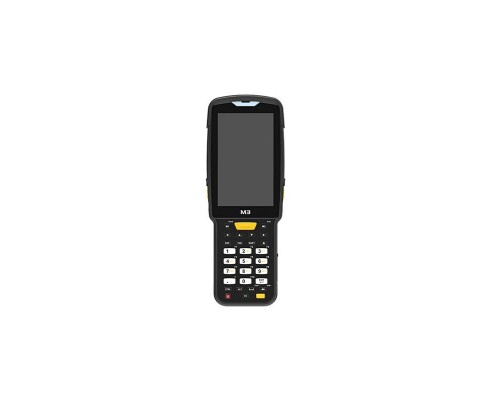 Терминал сбора данных M3 Mobile Android 10.0 GMS, WVGA, 802.11 a/b/g/n/ac, SE4850 2D Long Range Imager Scanner, Rear Camera, BT, GPS, NFC(HF), 4G/64G, 30-Key Alpha Numeric & Function, Extended Battery is included and Bullet Proof Film, Hand Strap are