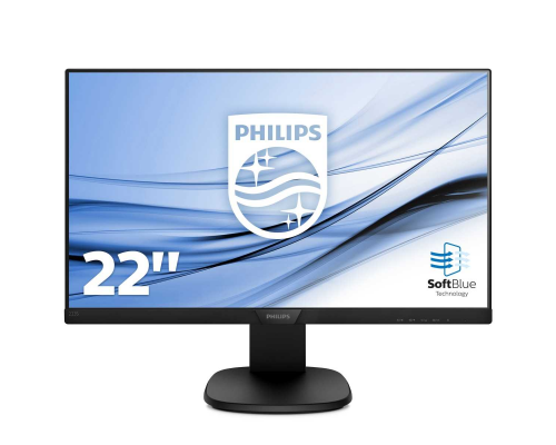 Монитор жидкокристаллический PHILIPS Монитор LCD 21.5'' [16:9] 1920х1080(FHD) IPS, nonGLARE, 250cd/m2, H178°/V178°, 1000:1, 20M:1, 16.7M, 5ms, VGA, HDMI, DP, USB-Hub, Height adj, Pivot, Tilt, Swivel, Speakers, 3Y, Black