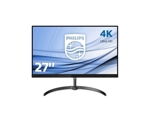 Монитор жидкокристаллический PHILIPS Монитор LCD 27'' 16:9 3840x2160(UHD 4K) IPS, GLARE, 350cd/m2, H178°/V178°, 1000:1, 20M:1, 1.07B, 5ms, 2xHDMI, DP, Tilt, 2Y, Black