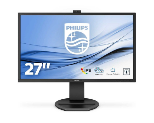 Монитор жидкокристаллический PHILIPS Монитор LCD 27'' [16:9] 1920х1080(FHD) IPS, nonGLARE, 250cd/m2, 178°/178°, 1000:1, 50М:1, 16.7M, 5ms, VGA, DVI, HDMI, DP, USB-Hub, Height adj, Pivot, Tilt, Swivel, Speakers, 3Y, Black