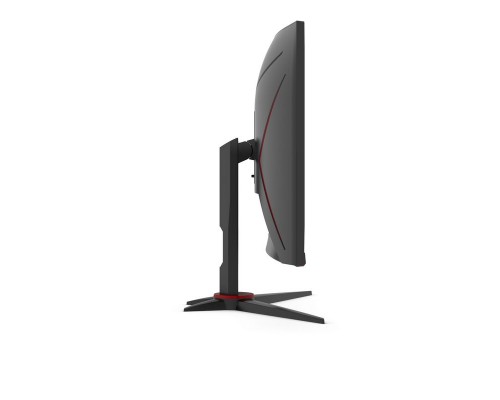 Монитор жидкокристаллический AOC Монитор LCD 23.6'' [16:9] 1920х1080(FHD) VA, Curved, nonGLARE, 250cd/m2, H178°/V178°, 3000:1, 80M:1, 16.7M, 1ms, VGA, 2xHDMI, DP, Height adj, Tilt, Swivel, Speakers, Curved, 2Y, Black-Red