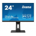 Монитор жидкокристаллический Iiyama Монитор LCD 24'' [16:9] 1920х1080(FHD) IPS, nonGLARE, 250cd/m2, H178°/V178°, 1000:1, 80M:1, 16,7 миллионов цветов, 4ms, VGA, HDMI, DP, USB-Hub, Height adj, Pivot, Tilt, Swivel, Speakers, Audio out, 3Y, Black