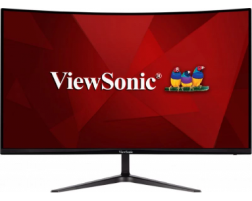 Монитор жидкокристаллический ViewSonic Монитор LCD 32'' [16:9] 1920х1080(FHD) VA, Curved, nonGLARE, 300cd/m2, H178°/V178°, 4000:1, 80M:1, 16,7 миллионов цветов, 1ms, VGA, 2xHDMI, DP, Tilt, Speakers, 3Y, Black