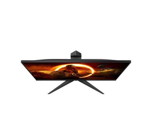 Монитор жидкокристаллический AOC Монитор LCD 23.8'' [16:9] 1920х1080(FHD) IPS, nonGLARE, 350cd/m2, H178°/V160°, 1000:1, 80M:1, 16.7M, 0,5 ms, VGA, 2xHDMI, DP, USB-Hub, Height adj, Tilt, Swivel, Speakers, Curved, 2Y, Black-Red