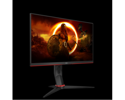 Монитор жидкокристаллический AOC Монитор LCD 23.8'' [16:9] 1920х1080(FHD) IPS, nonGLARE, 250cd/m2, H178°/V178°, 1000:1, 20M:1, 16.7M, 1ms, VGA, 2xHDMI, DP, USB-Hub, Height adj, Tilt, Swivel, Speakers, 2Y, Black