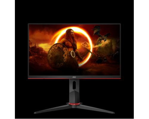 Монитор жидкокристаллический AOC Монитор LCD 23.8'' [16:9] 1920х1080(FHD) IPS, nonGLARE, 250cd/m2, H178°/V178°, 1000:1, 20M:1, 16.7M, 1ms, VGA, 2xHDMI, DP, USB-Hub, Height adj, Tilt, Swivel, Speakers, 2Y, Black