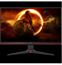 Монитор жидкокристаллический AOC Монитор LCD 23.8'' [16:9] 1920х1080(FHD) IPS, nonGLARE, 350cd/m2, H178°/V160°, 1000:1, 80M:1, 16.7M, 0,5 ms, VGA, 2xHDMI, DP, Height adj, Tilt, Swivel, Speakers, Curved, 2Y, Black-Red                                  