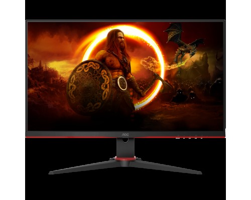 Монитор жидкокристаллический AOC Монитор LCD 23.8'' [16:9] 1920х1080(FHD) IPS, nonGLARE, 350cd/m2, H178°/V160°, 1000:1, 80M:1, 16.7M, 0,5 ms, VGA, 2xHDMI, DP, Height adj, Tilt, Swivel, Speakers, Curved, 2Y, Black-Red