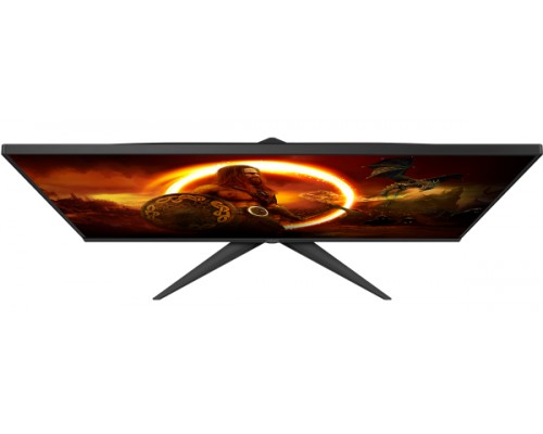 Монитор жидкокристаллический AOC Монитор LCD 23.8'' [16:9] 1920х1080(FHD) IPS, nonGLARE, 350cd/m2, H178°/V160°, 1000:1, 80M:1, 16.7M, 0,5 ms, VGA, 2xHDMI, DP, Height adj, Tilt, Swivel, Speakers, Curved, 2Y, Black-Red