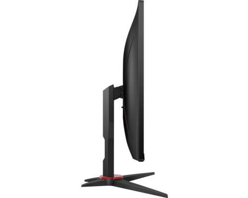 Монитор жидкокристаллический AOC Монитор LCD 23.8'' [16:9] 1920х1080(FHD) IPS, nonGLARE, 350cd/m2, H178°/V160°, 1000:1, 80M:1, 16.7M, 0,5 ms, VGA, 2xHDMI, DP, Height adj, Tilt, Swivel, Speakers, Curved, 2Y, Black-Red