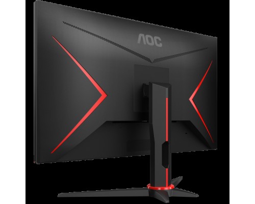 Монитор жидкокристаллический AOC Монитор LCD 23.8'' [16:9] 1920х1080(FHD) IPS, nonGLARE, 350cd/m2, H178°/V160°, 1000:1, 80M:1, 16.7M, 0,5 ms, VGA, 2xHDMI, DP, Height adj, Tilt, Swivel, Speakers, Curved, 2Y, Black-Red