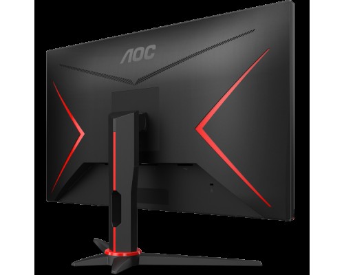 Монитор жидкокристаллический AOC Монитор LCD 23.8'' [16:9] 1920х1080(FHD) IPS, nonGLARE, 350cd/m2, H178°/V160°, 1000:1, 80M:1, 16.7M, 0,5 ms, VGA, 2xHDMI, DP, Height adj, Tilt, Swivel, Speakers, Curved, 2Y, Black-Red