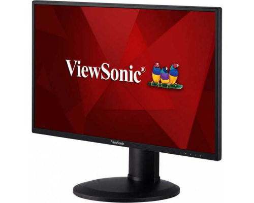 Монитор жидкокристаллический ViewSonic Монитор LCD 23.8'' [16:9] 1920х1080(FHD) IPS, nonGLARE, 250cd/m2, H178°/V178°, 1000:1, 50M:1, 16.7M, 5ms, VGA, HDMI, DP, Height adj, Pivot, Tilt, Swivel, Speakers, 3Y, Black