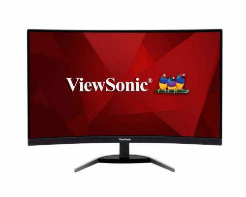 Монитор жидкокристаллический ViewSonic Монитор LCD 27'' [16:9] 1920х1080(FHD) VA, Curved, GLARE, 250cd/m2, H178°/V178°, 3000:1, 80M:1, 16.7M, 1ms, 2xHDMI, DP, Tilt, Speakers, 3Y, Black