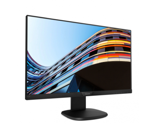 Монитор жидкокристаллический PHILIPS Монитор LCD 21.5'' [16:9] 1920х1080(FHD) IPS, nonGLARE, 250cd/m2, H178°/V178°, 1000:1, 20M:1, 16.7M, 5ms, VGA, HDMI, DP, Height adj, Pivot, Tilt, Swivel, Speakers, 3Y, Black