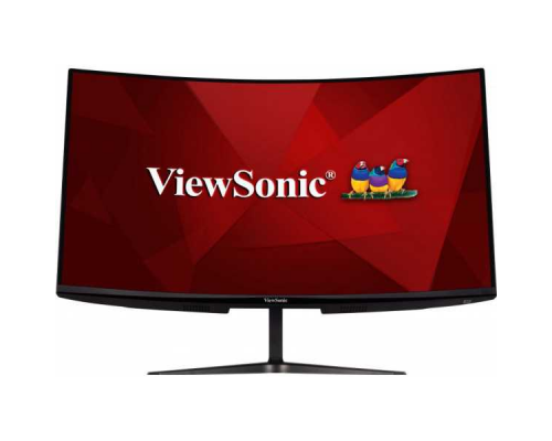 Монитор жидкокристаллический ViewSonic Монитор LCD 31.5'' [16:9] 1920х1080(FHD) VA, Curved, nonGLARE, 300cd/m2, H178°/V178°, 4000:1, 80M:1, 16,7 миллионов цветов, 1ms, VGA, 2xHDMI, DP, Tilt, Speakers, 3Y, Black